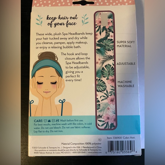 3 Item GLAM/Relax SET: Rhinestone Shoe Charms, 2 Spa Headbands, & Ipsy MakeupBag - Picture 7 of 7